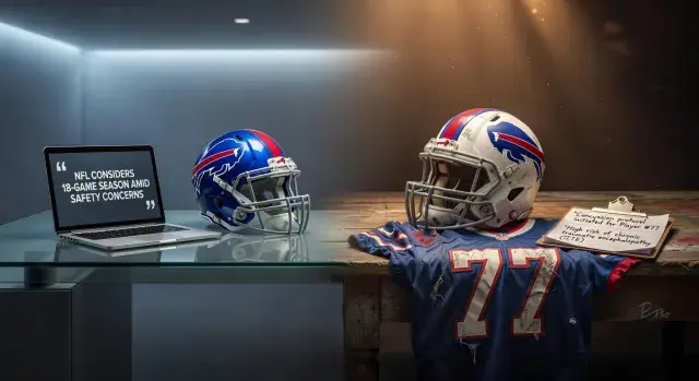 Buffalo Bills tackle Dion Dawkins weighs business benefits against player risks in NFL 18-game debate